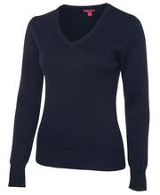 Load image into Gallery viewer, Wamboin Pony Club JBS Wear Ladies Knitted Jumper 6J1
